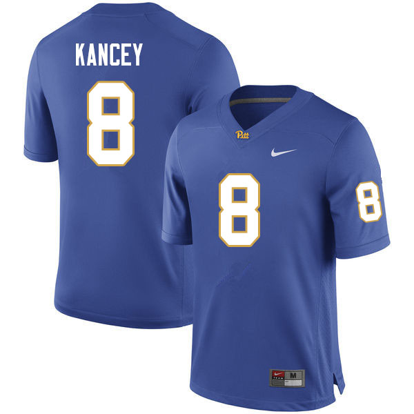 Men #8 Calijah Kancey Pitt Panthers College Football Jerseys Sale-Royal